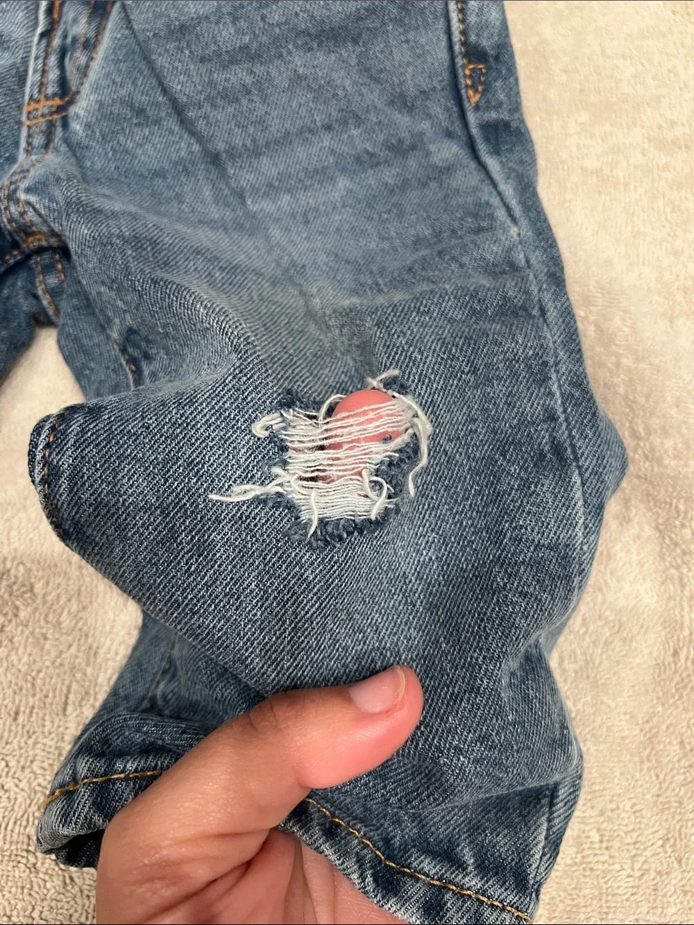 GAP Toddler Blue Distressed Denim Jeans